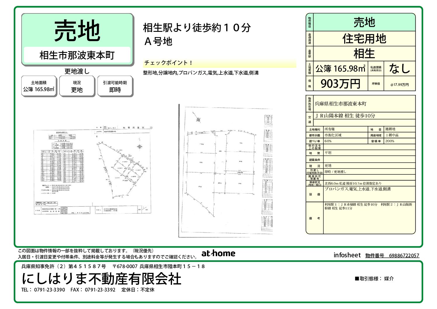 那波東本町分譲地 A号地 那波東本町分譲地 A号地